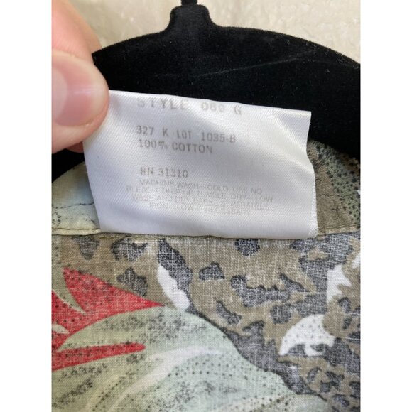 Ms. Paquette Womens Tropical Print Button-Up Hawaiian Shirt Size M Jungle Style - Picture 4 of 6